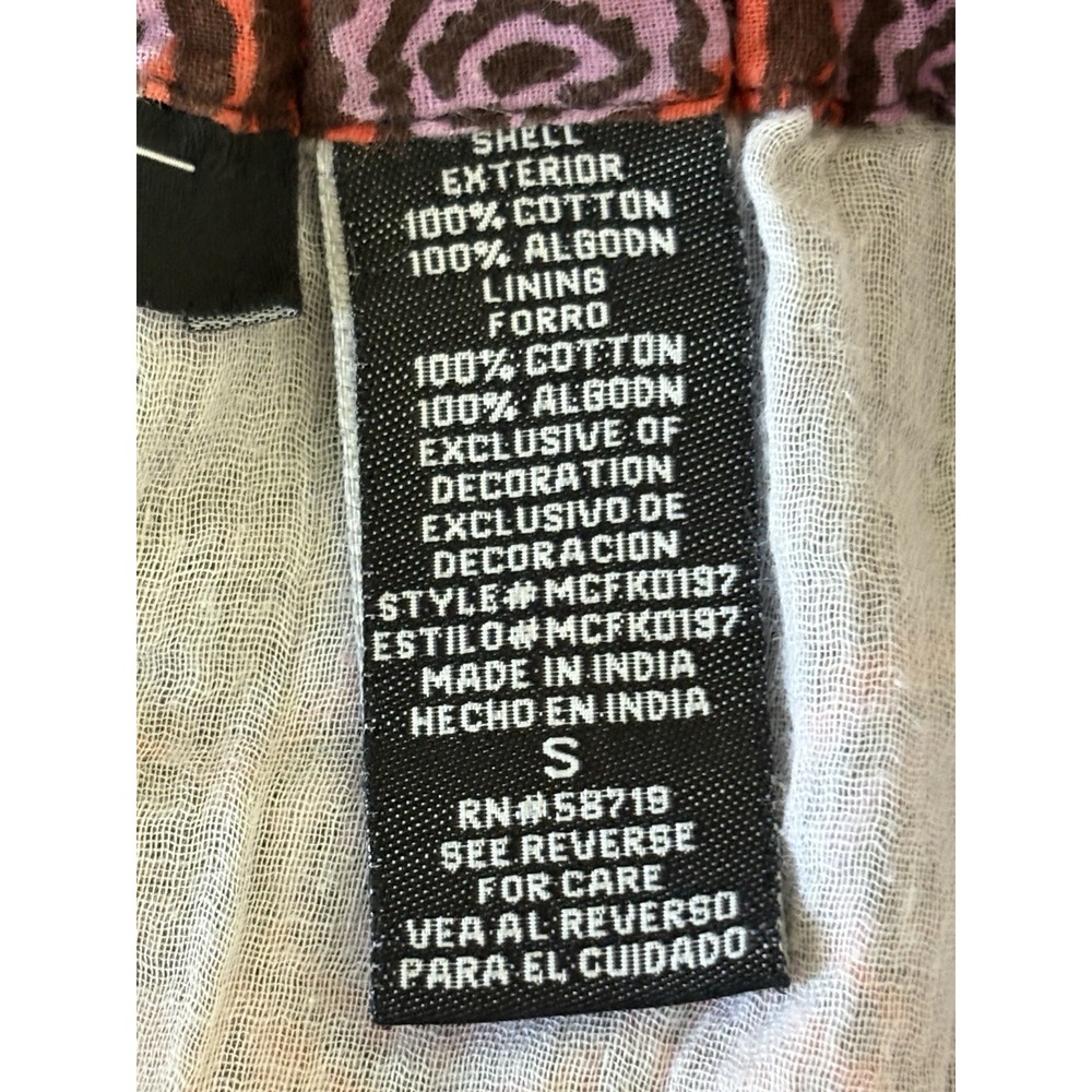 Notations Peasant Maxi Skirt Women's SMALL‎ / MEDIUM Crinkle Pull On Elastic - Picture 3 of 16